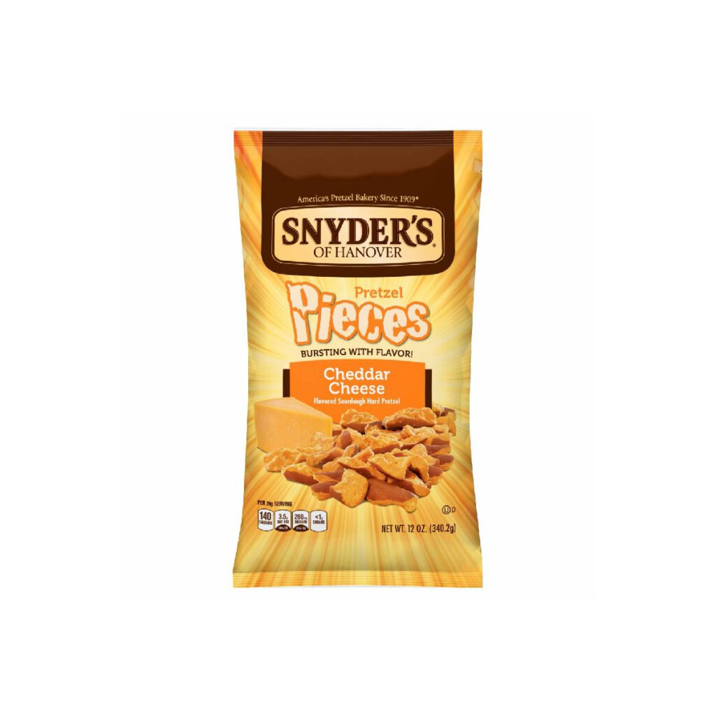 Snyders Cheddar Cheese Pretzel Pieces 125G mocca food